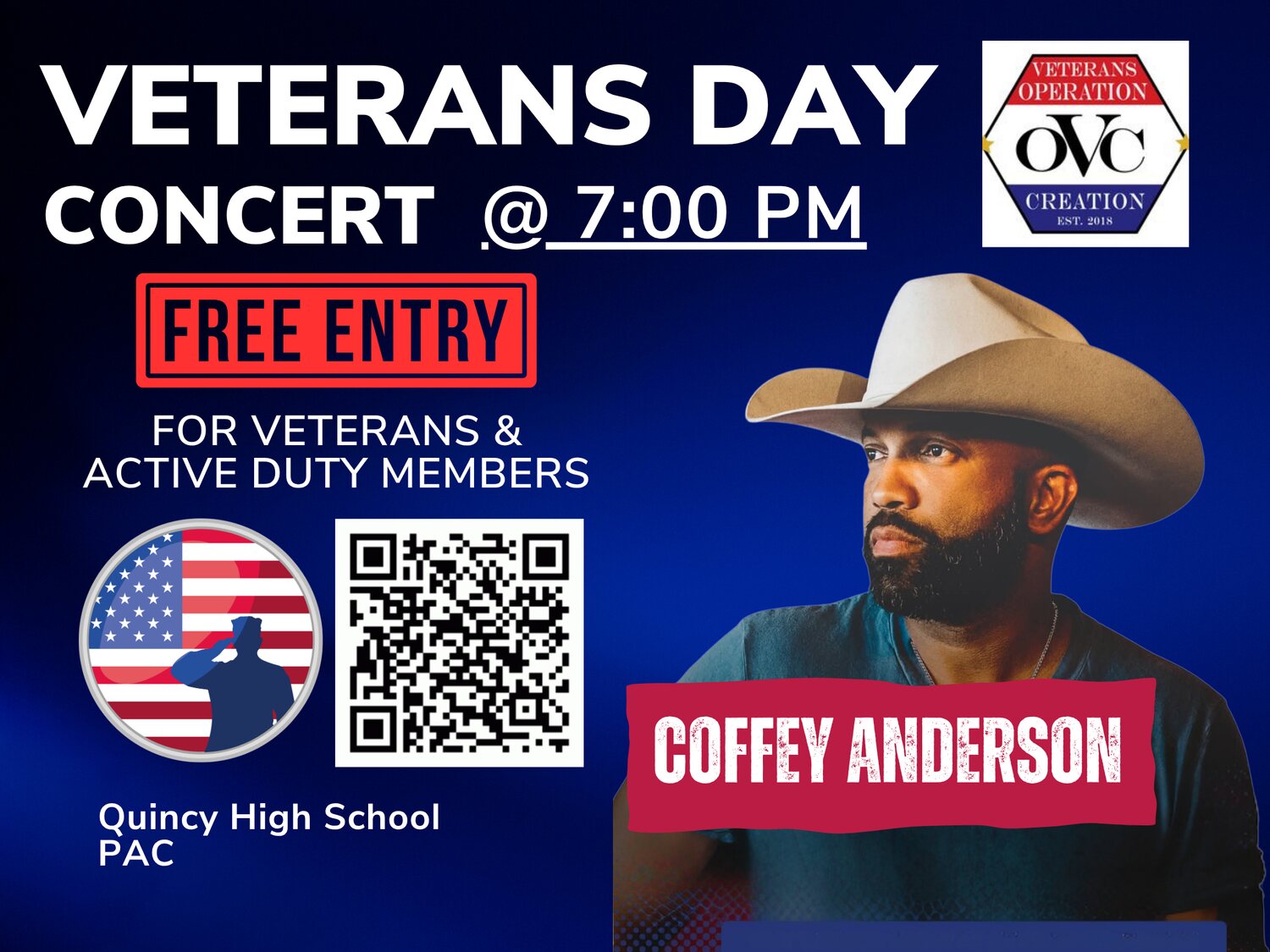 Veterans Day Concert — Coffey Anderson
